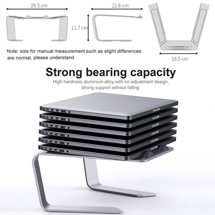 Giá đỡ tản nhiệt laptop hợp kim nhôm BONERUY P49, giá đỡ lưu trữ tăng chiều cao