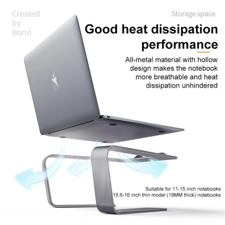Giá đỡ tản nhiệt laptop hợp kim nhôm BONERUY P49, giá đỡ lưu trữ tăng chiều cao