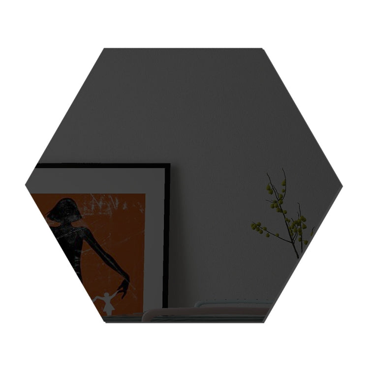 Bộ 16 miếng decal dán tường cá nhân Ym300, gương acrylic trang trí tường DIY, hình lục giác đen, lục giác bạc, lục giác vàng, bộ tứ đen, bộ tứ bạc, bộ tứ vàng, tam giác đen, tam giác bạc, tam giác vàng