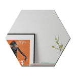 Bộ 16 miếng decal dán tường cá nhân Ym300, gương acrylic trang trí tường DIY, hình lục giác đen, lục giác bạc, lục giác vàng, bộ tứ đen, bộ tứ bạc, bộ tứ vàng, tam giác đen, tam giác bạc, tam giác vàng