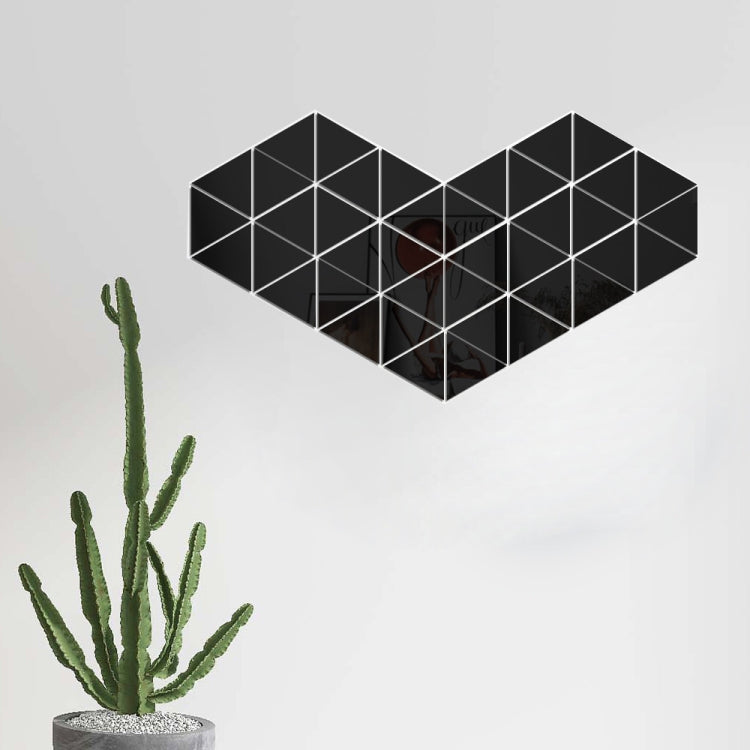 Bộ 16 miếng decal dán tường cá nhân Ym300, gương acrylic trang trí tường DIY, hình lục giác đen, lục giác bạc, lục giác vàng, bộ tứ đen, bộ tứ bạc, bộ tứ vàng, tam giác đen, tam giác bạc, tam giác vàng