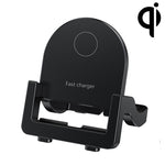 Sạc nhanh không dây đứng KH-18 15W kèm giá đỡ điện thoại, Đen, Trắng