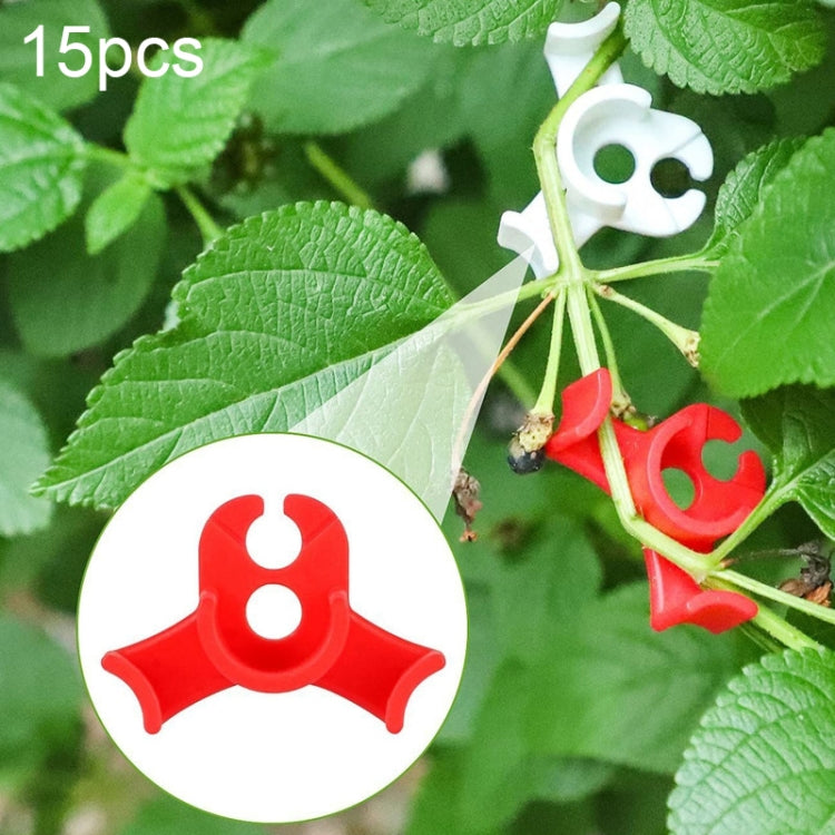 HF-09 Plant Bending Control Growth Training Clip Garden Decoration, 15 PCS