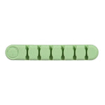 Thiết bị tổ chức và cố định cáp dữ liệu để bàn silicone hình gấu 6 lỗ, 6 lỗ