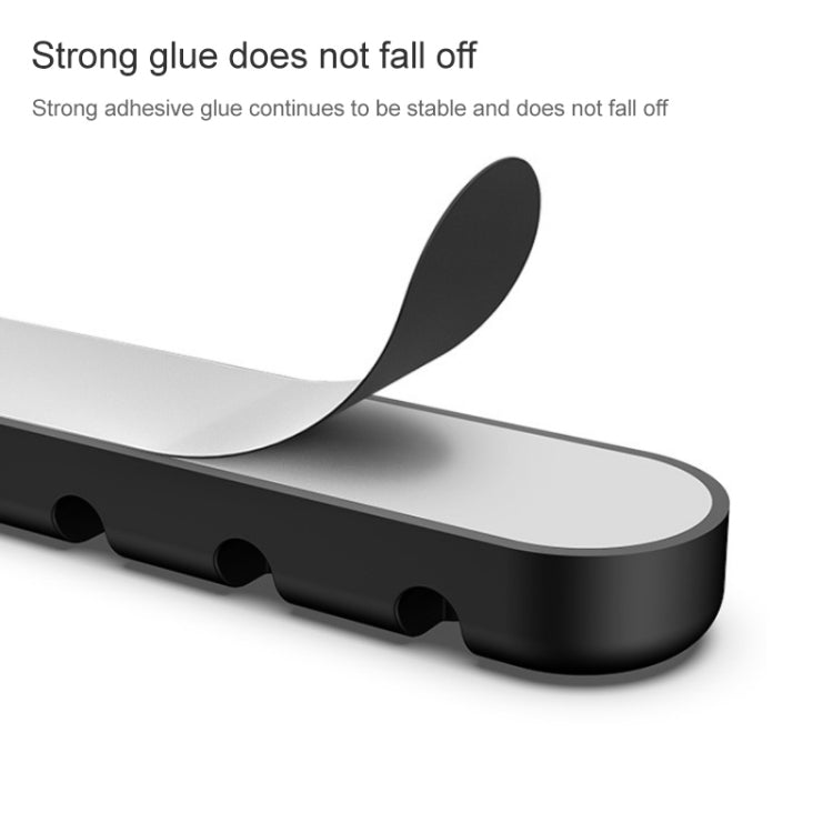 Thiết bị tổ chức và cố định cáp dữ liệu để bàn silicone hình gấu 6 lỗ, 6 lỗ