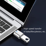 3 cái USB 3.0 cái sang USB-C / Type-C đực OTG Adapter có đèn báo, 3 cái có đèn báo