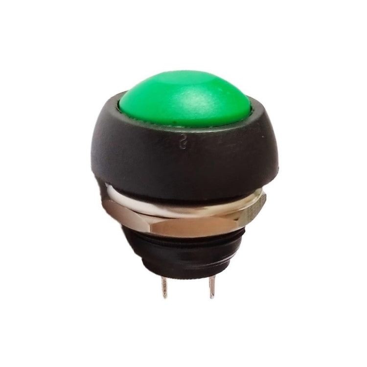 10 cái công tắc nút nhỏ chống nước tự đặt lại, màu đen, xanh lá, đỏ, cam, trắng, xanh dương