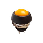 10 cái công tắc nút nhỏ chống nước tự đặt lại, màu đen, xanh lá, đỏ, cam, trắng, xanh dương