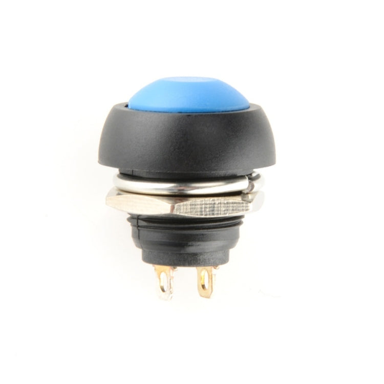 10 cái công tắc nút nhỏ chống nước tự đặt lại, màu đen, xanh lá, đỏ, cam, trắng, xanh dương