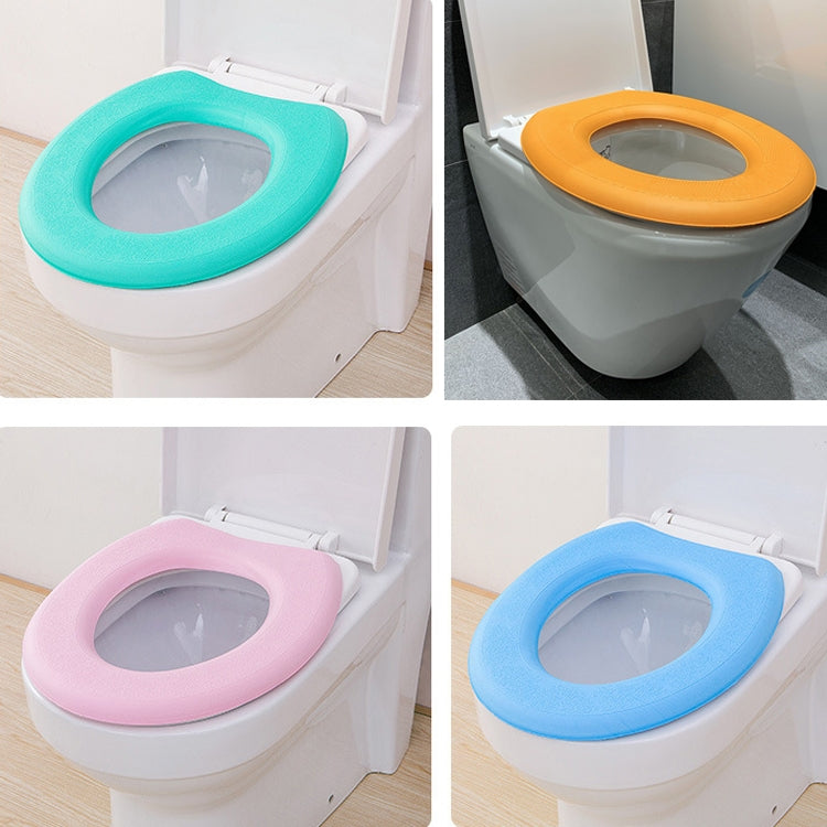 Miếng rửa ghế bồn cầu dán nhiệt EVA, Vàng, Xanh lá, Xanh dương, Hồng