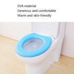 Miếng rửa ghế bồn cầu dán nhiệt EVA, Vàng, Xanh lá, Xanh dương, Hồng