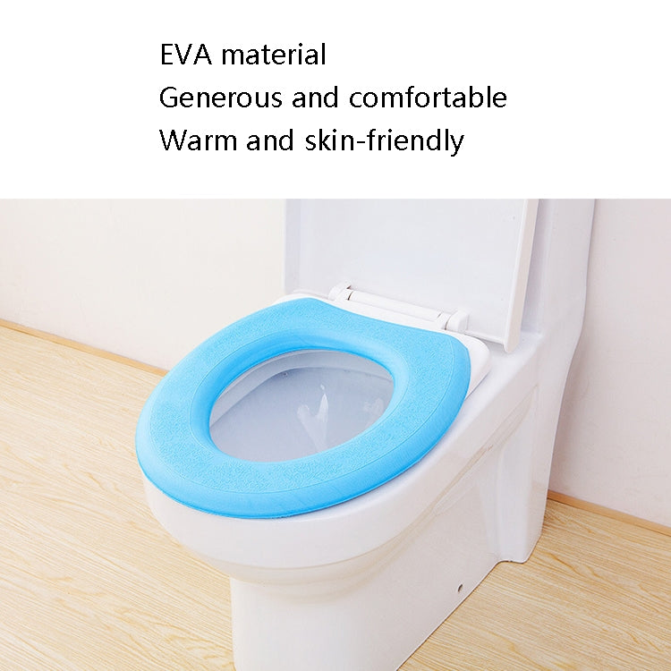 Miếng rửa ghế bồn cầu dán nhiệt EVA, Vàng, Xanh lá, Xanh dương, Hồng