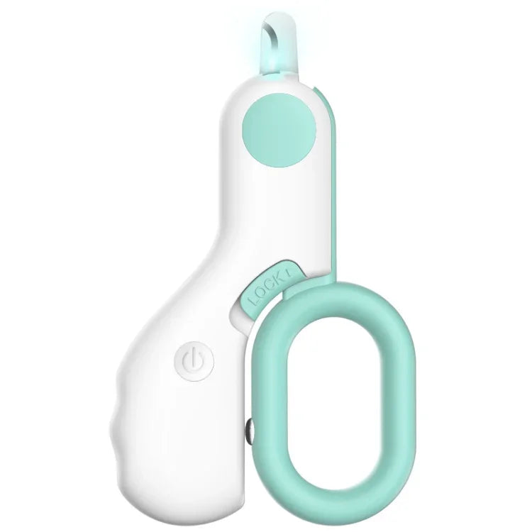 Kéo cắt móng thú cưng có đèn LED chỉ máu, Màu xanh dương, Hồng