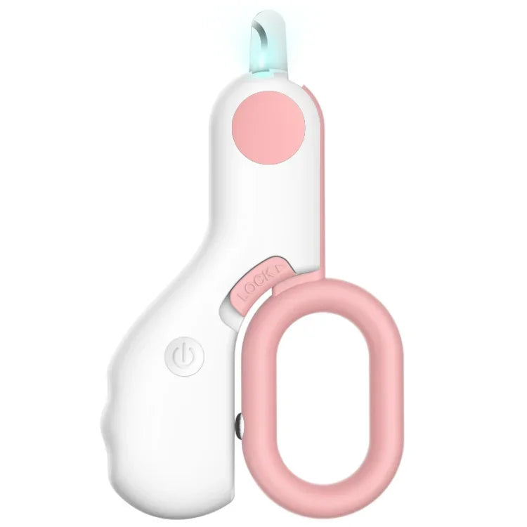 Kéo cắt móng thú cưng có đèn LED chỉ máu, Màu xanh dương, Hồng