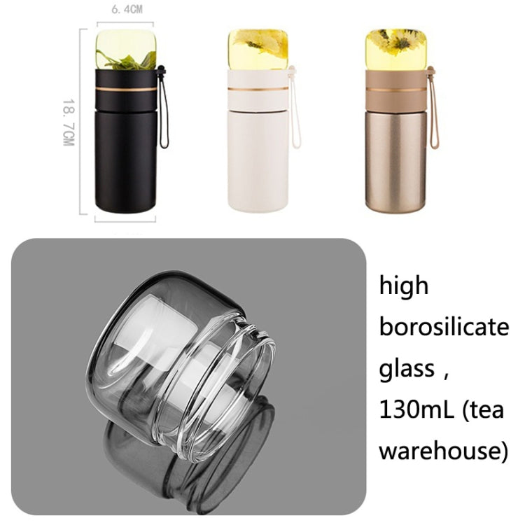 Cốc giữ nhiệt trà bằng thép không gỉ 739 316, màu trắng, đen, vàng