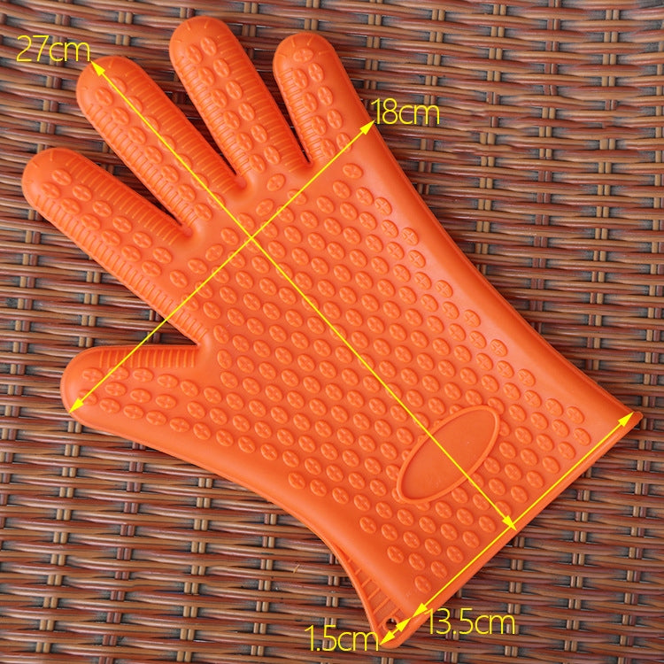 2 chiếc găng tay kẹp đĩa cách nhiệt silicone dùng cho lò nướng và lò vi sóng, màu xanh dương, xanh lá, vàng, hồng, tím, cam