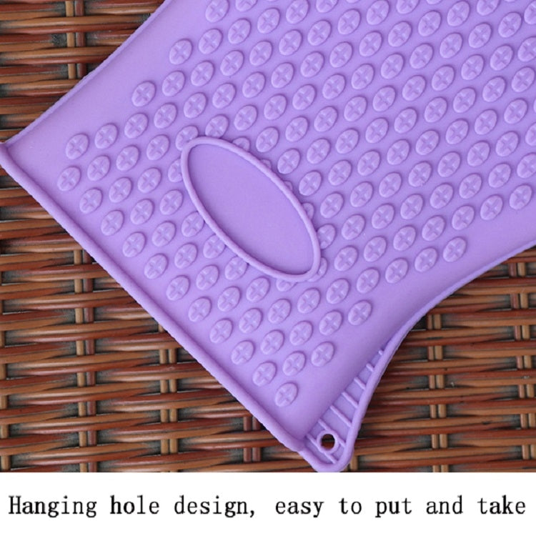 2 chiếc găng tay kẹp đĩa cách nhiệt silicone dùng cho lò nướng và lò vi sóng, màu xanh dương, xanh lá, vàng, hồng, tím, cam