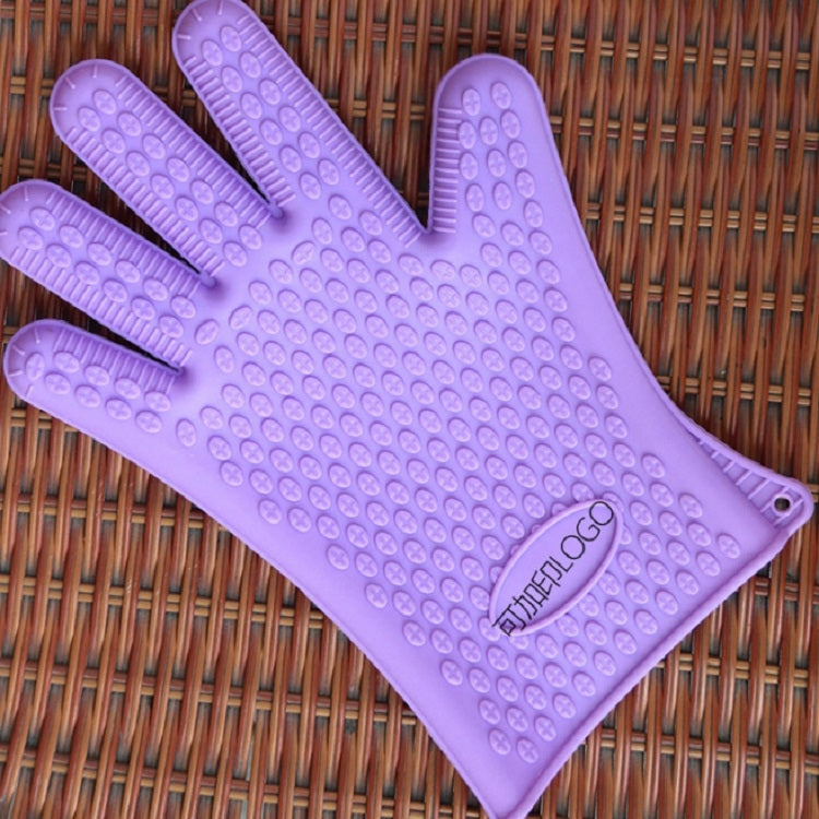 2 chiếc găng tay kẹp đĩa cách nhiệt silicone dùng cho lò nướng và lò vi sóng, màu xanh dương, xanh lá, vàng, hồng, tím, cam