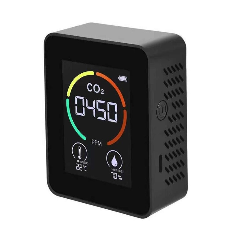 Máy đo CO2 hiển thị nhiệt độ độ ẩm, máy phát hiện chất lượng không khí CO2, 3 trong 1 bán dẫn
