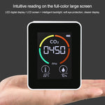 Máy đo CO2 hiển thị nhiệt độ độ ẩm, máy phát hiện chất lượng không khí CO2, 3 trong 1 bán dẫn