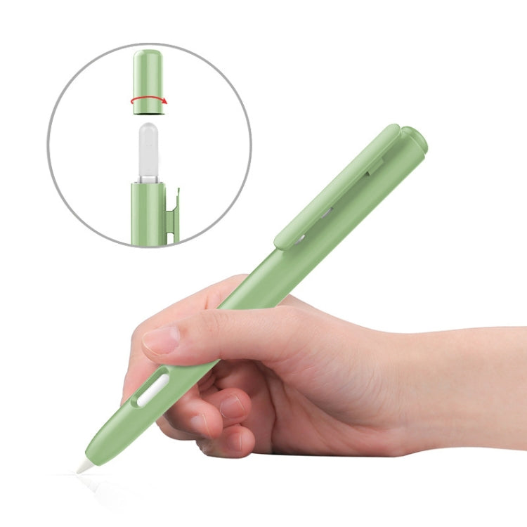 Hộp bút cảm ứng tự động thu vào nhấp đôi cho Apple Pencil 2, Màu xám, Trắng Ngọc, Hồng, Xanh Quân Đội, Xám Không Gian Sâu, Xanh Dương, Xanh Cỏ, Tím