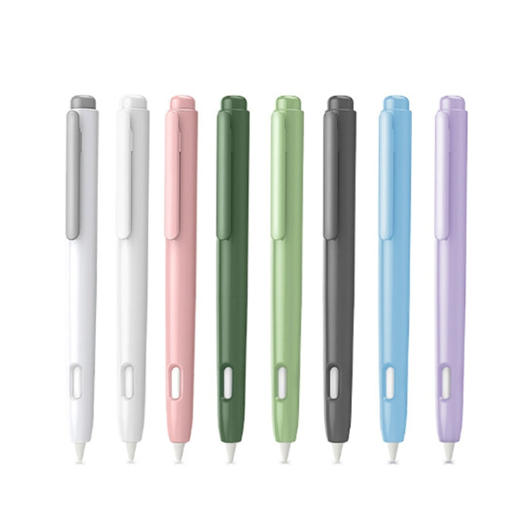 Hộp bút cảm ứng tự động thu vào nhấp đôi cho Apple Pencil 2, Màu xám, Trắng Ngọc, Hồng, Xanh Quân Đội, Xám Không Gian Sâu, Xanh Dương, Xanh Cỏ, Tím