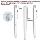 Hộp bút cảm ứng tự động thu vào nhấp đôi cho Apple Pencil 2, Màu xám, Trắng Ngọc, Hồng, Xanh Quân Đội, Xám Không Gian Sâu, Xanh Dương, Xanh Cỏ, Tím