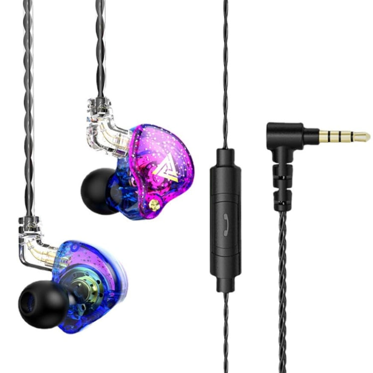 Tai nghe có dây in-ear HiFi subwoofer QKZ AK6 PRO có mic, nhiều màu, đen, trắng, xanh lá