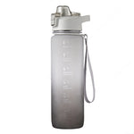 Cốc nước thể thao nhựa dung tích lớn 1000ml màu gradient, Hồng Anh Đào, Xanh Bầu Trời, Xám Bạc