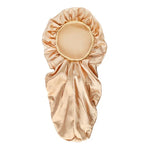 Bộ 3 cái mũ chăm sóc tóc dài + khăn turban + vòng tóc, đỏ, xanh dương, tím, đen, trắng, cam, đỏ hồng, bạc, champagne, xanh hồ