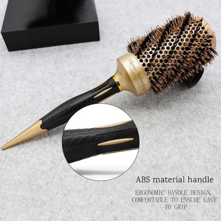 Lược uốn lông lợn vải chéo lược lô sứ, 25mm