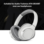 2 chiếc tai nghe da protein cho Audio-Technica ATH-SR30BT, Da protein đen