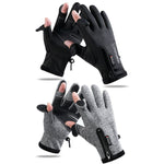 Găng tay thể thao ngoài trời ấm, cảm ứng, không ngón, găng tay câu cá, M, L, XL, XXL
