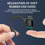 Tai nghe thể thao không dây Bluetooth 5.1 gắn tai F8, Tai nghe đơn (Đen), Tai nghe đơn (Trắng), Tai nghe đơn (Đen+Đỏ), Tai nghe đơn (Đen+Xanh dương), Tai nghe đơn (Đen+Xanh lá)