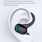 Tai nghe thể thao không dây Bluetooth 5.1 gắn tai F8, Tai nghe đơn (Đen), Tai nghe đơn (Trắng), Tai nghe đơn (Đen+Đỏ), Tai nghe đơn (Đen+Xanh dương), Tai nghe đơn (Đen+Xanh lá)