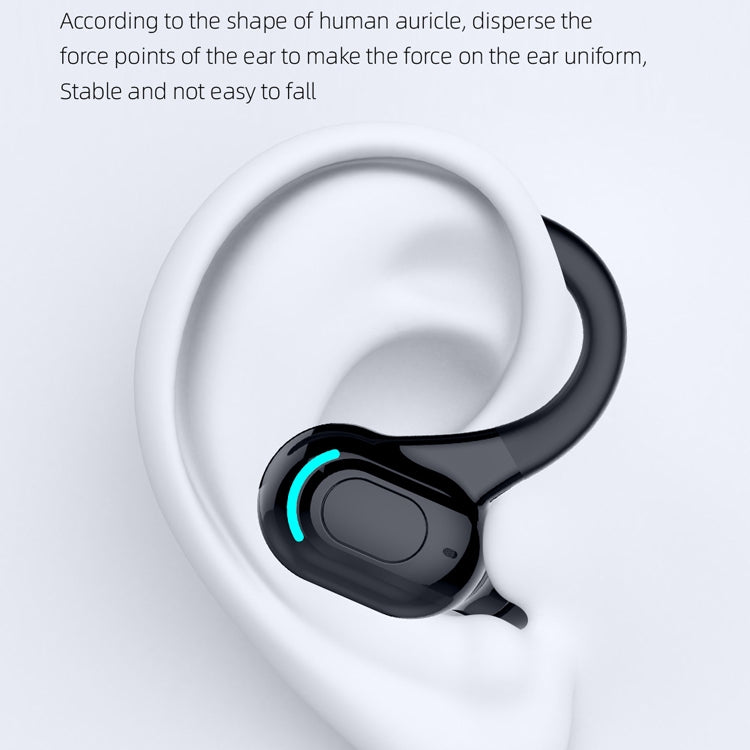 Tai nghe thể thao không dây Bluetooth 5.1 gắn tai F8, Tai nghe đơn (Đen), Tai nghe đơn (Trắng), Tai nghe đơn (Đen+Đỏ), Tai nghe đơn (Đen+Xanh dương), Tai nghe đơn (Đen+Xanh lá)