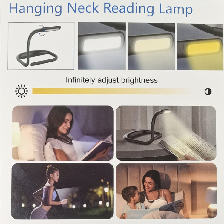 Đèn treo cổ USB GH-8, đèn bàn, đèn ngủ, màu đen, trắng