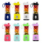 Cốc ép trái cây điện 6 lưỡi, đen, trắng, vàng, tím, xanh lá, xanh dương, xanh đậm, đỏ hồng