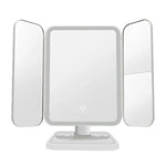 430 Three-Sided Folding LED Makeup Mirror Table Lamp, Plug-in Style, Charging Style, Three-color Light Charging Style