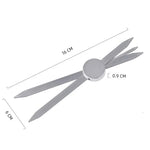 Thước Đo Xăm Định Vị Ba Điểm Cho Lông Mày, Màu Bạc, Vàng, Đen