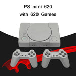 Máy Chơi Game TV Mini 8-Bit Hai Người Chơi Tích Hợp 620 Trò Chơi, PS1 mini (Phích Cắm EU)