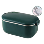 Hộp cơm giữ nhiệt 48W 1L bằng thép không gỉ 304 có thể cắm điện, phích cắm Mỹ, phích cắm ô tô 12V, phích cắm EU, phích cắm Anh