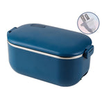 Hộp cơm giữ nhiệt 48W 1L bằng thép không gỉ 304 có thể cắm điện, phích cắm Mỹ, phích cắm ô tô 12V, phích cắm EU, phích cắm Anh