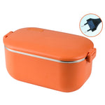 Hộp cơm giữ nhiệt 48W 1L bằng thép không gỉ 304 có thể cắm điện, phích cắm Mỹ, phích cắm ô tô 12V, phích cắm EU, phích cắm Anh