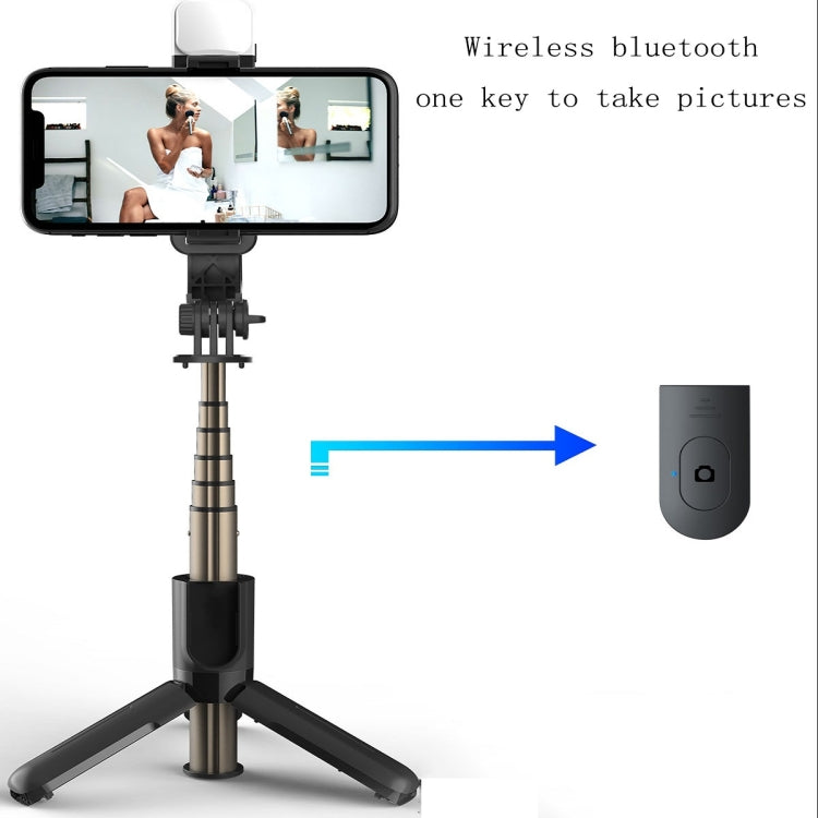 Gậy tự sướng Bluetooth CYKE L11S có đèn làm đẹp và chân đế livestream, L11S