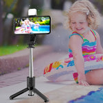 Gậy tự sướng Bluetooth CYKE L11S có đèn làm đẹp và chân đế livestream, L11S