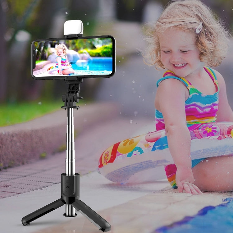 Gậy tự sướng Bluetooth CYKE L11S có đèn làm đẹp và chân đế livestream, L11S