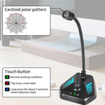 Micro condenser cần gập để bàn MI520 cho máy tính, phiên bản USB có đèn RGB thở
