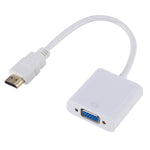 Bộ chuyển đổi HDMI sang VGA ZHQ007 HD 1080P, màu trắng, đen