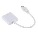 Bộ chuyển đổi HDMI sang VGA ZHQ007 HD 1080P, màu trắng, đen